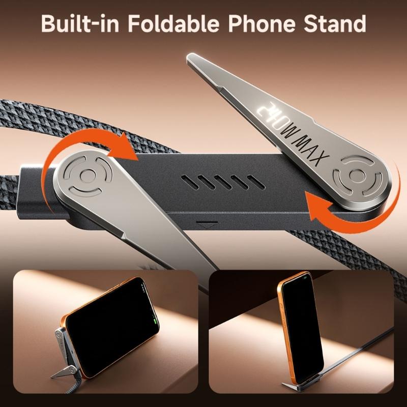 Braided USB C Cable 1.5m Long Supports 240W Charging And Stable Data Transfer for Phone