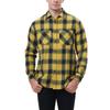 Men's Casual Fashion Plaid Long Sleeve Shirt Men's Pocket Button Shirt