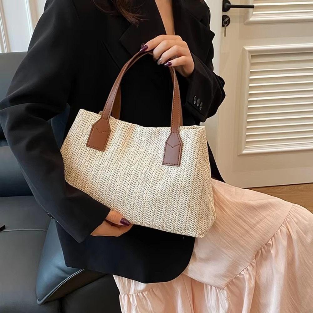 Beach Women Hand Bags Summer Commute Shoulder Bag Fashion Straw Tote Bag  Lady/Girls