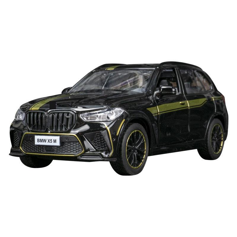 Simulation X5M Alloy Car Model Ornaments Acousto-optic Three-door Huili Coupe Running Toy Car Gift