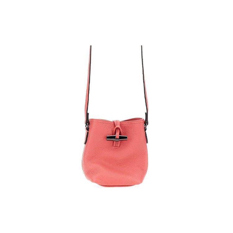 

Longchamp Le Roseau Essential 17 Solid Color Bamboo Buckle Leather Mini Shoulder Crossbody Bag Women Bags Pomegranate-Syrup 10207968P76 Basic Set (Bag+Dust Bag)