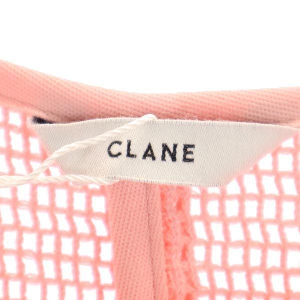 unused CLANE Long sleeve Cut 1 pink Loose mesh long-sleeved T-shirt Women Used