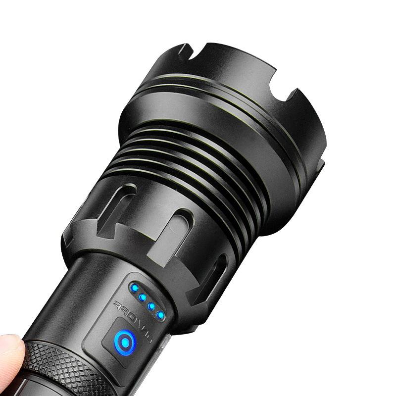 P90 COB light tactical USB rechargeable hunting glare flashlight