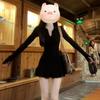 Wind Skirt Spice Girl Winter Spring Black Dress New Short Skirt Royal Sister Slim Suit Children Hip Wrap