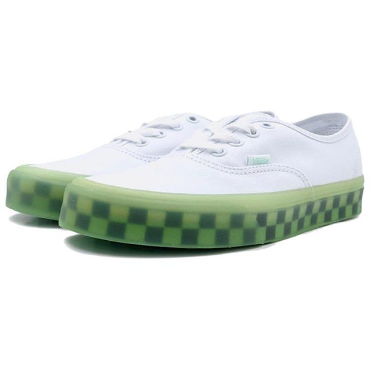 Vans Authentic Fabric Low Top Skate Shoes Unisex Sneaker White Green VN0A5KRDAVD