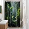 Grüner Dschungel Duschvorhang Wald Regenwald Badezimmer Dekoration Mit Haken Wasserdichtes Gewebe 180X180Cm 90X180Cm