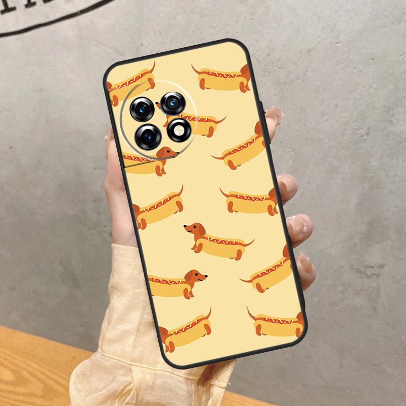 Dachshund Dog Case For OnePlus 15 15R 13R 13 13T 12 12R 11 10 9 Pro 10T Nord 5 CE 4 2 3 Lite N20 N30 Cover