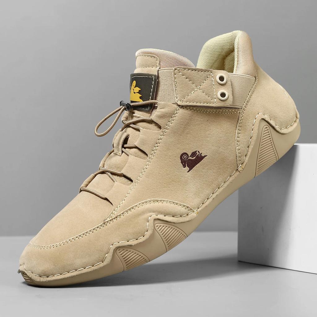 2025 New Leather Casual Shoes Sneakers for Men Outdoor Walking Loafers Shoes Comfortable Footwear Luxury Man Boots