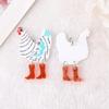 Cute Easter Chicken Hen Keychain Animal DIY Jewelry Gifts Keyring Pendants Handbag Accessories Women