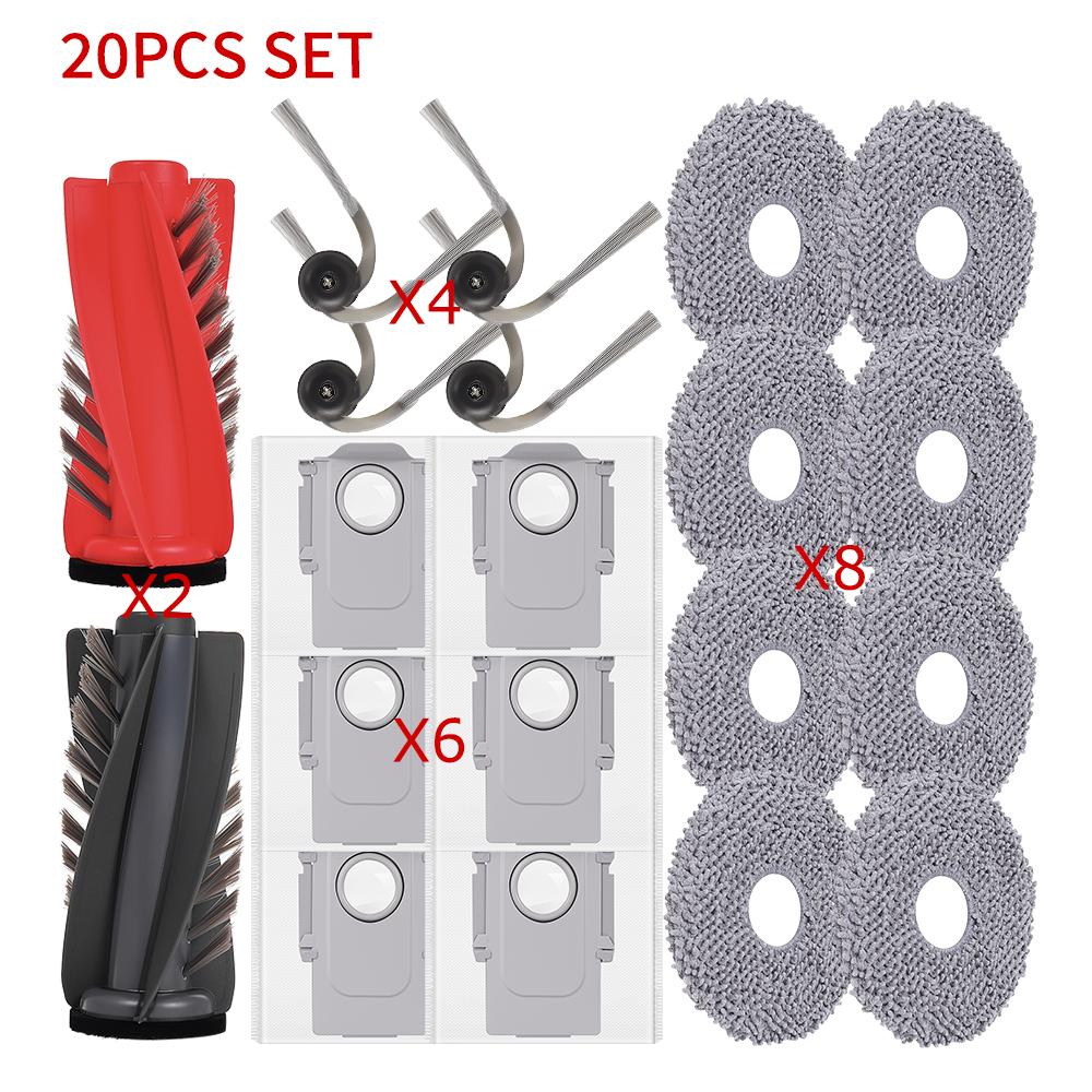 For Roborock Saros 11R/S9 MaxV Slim/G11S Ultra/Qrevo CurvX Spare Parts Main Side Brush Mop Cloth Dust Bag HEPA Filter Vacuum Kit