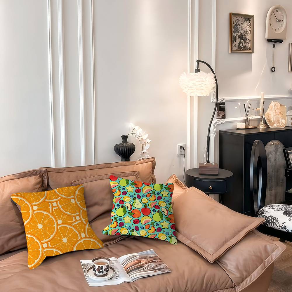 Art Fruit Pillowcases Home Bedding Decorative Pillow Cover Wedding Super Soft Pillow Case