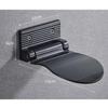 2Pcs Foldable Non-Slip Shower Foot Footrest Support For Bathroom, Made Of Aluminum Alloy
