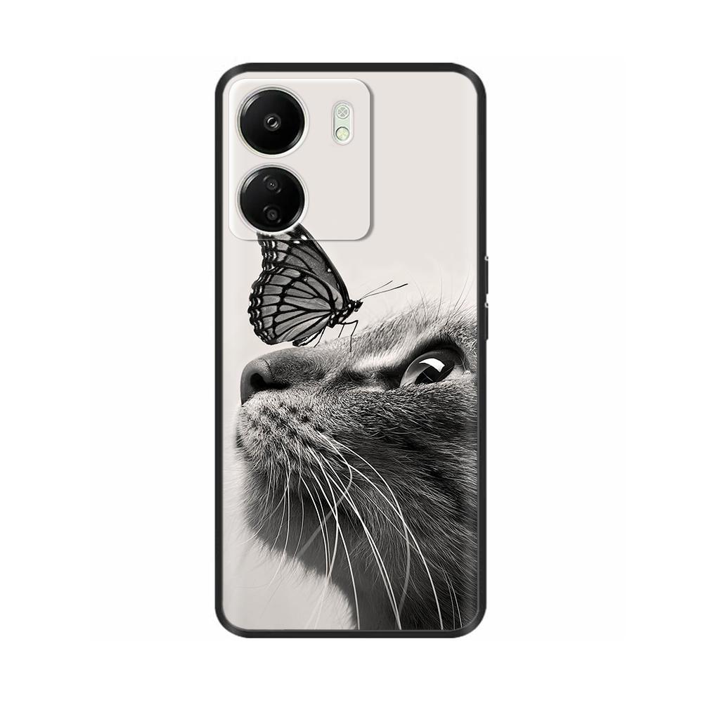 Case For Poco C65 Case 6.74" Black Soft Silicone Cover For POCO C65 C 65 PocoC65 Coque For Xiaomi Poco C65 Phone Cases Fundas