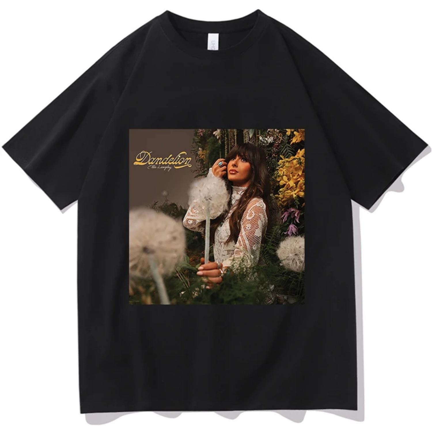 

Ella Langley Loving Life Again Tour 2026 Album T-shirts Men Women Summer Cotton Clothing Fashion Round Neck Short Sleeved Tee S чёрный