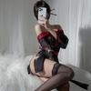 Sexy Japanese Kimono Lingerie Set: Sheer Cardigan & Open-Front Bathrobe