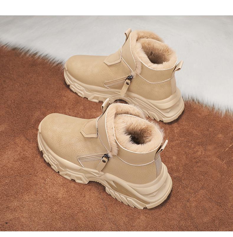 Pánské zimní vysoké nepromokavé sněhule s hřejivou sametovou podšívkou pro outdoor, protiskluzové a pro horolezectví.