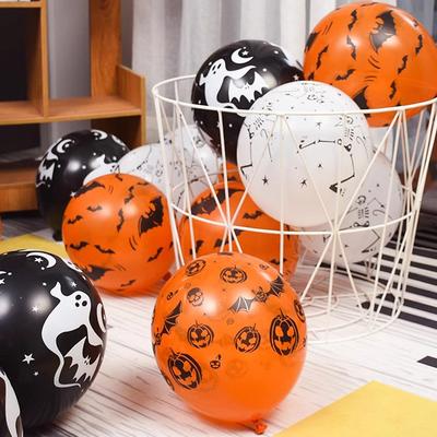 12 Halloween Latex Printed Balloon Decoration Masquerade Party Scene Bar Ghost Festival Scene