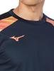 Mizuno Football Wear Long Sleeve Field and Deep XL Shirt, Moisture-Wicking Quick-Drying, Navy, (P2MAA506)