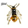 Anti-exposure Buckle Brooch Pin Small Bee Shape Decorative with Black