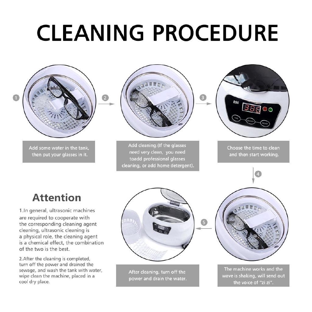 35W Charminer 600ML Professional Jewelry Cleaner Washer Machine for Cleaning Eyeglasses New