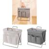 Modern Minimalist Storage Basket With Cotton Linen Material For Home Office Organizing And Toy Storage
