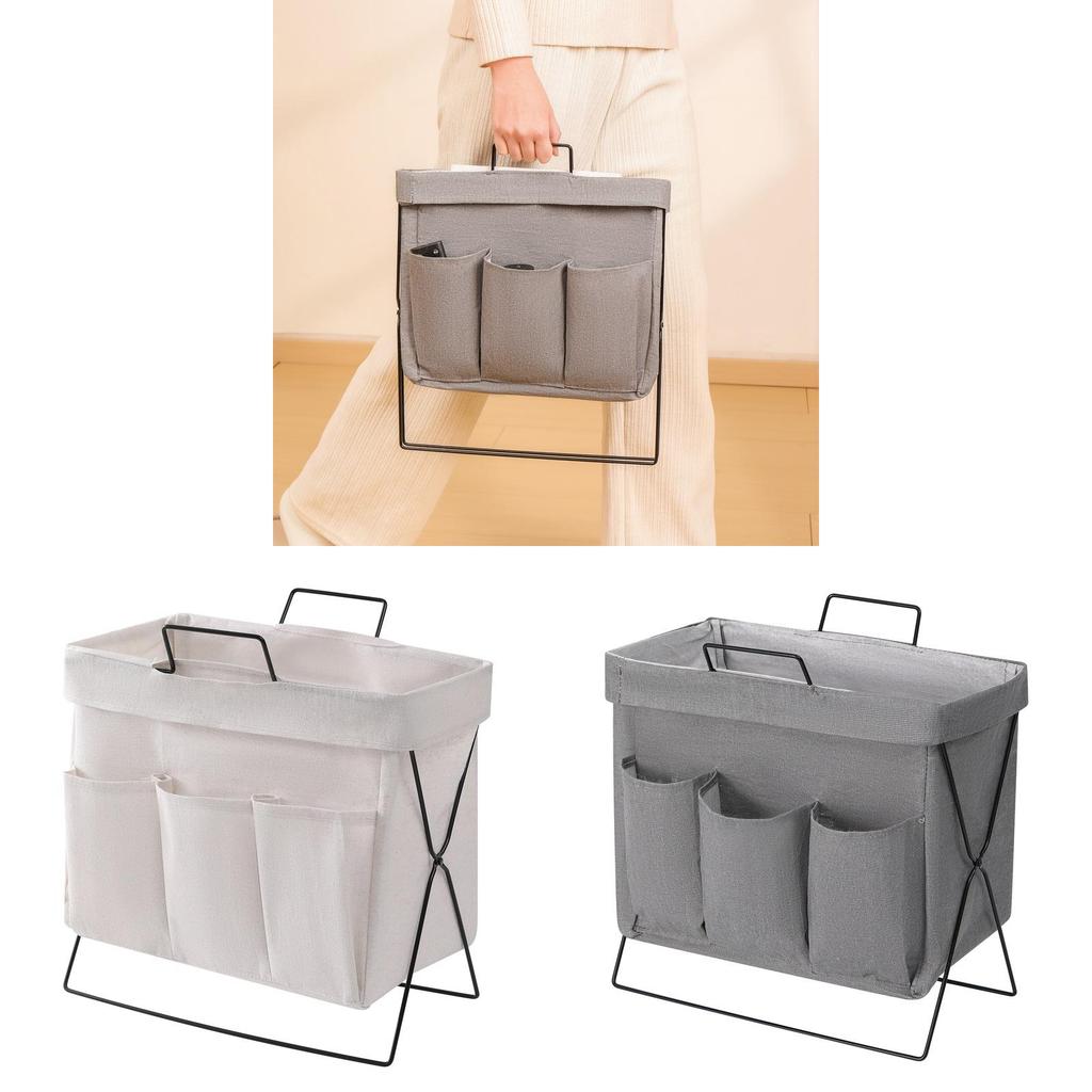 Modern Minimalist Storage Basket With Cotton Linen Material For Home Office Organizing And Toy Storage