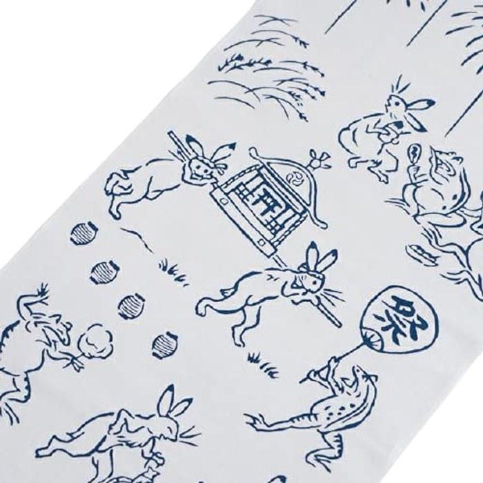 Kamawanu Chusen Hand Towel (Summer Pattern - Summer Banquet) 6072275, 33cm x 90cm