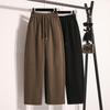 Autumn Winter Plus Size Women Cothing Basic Harem Oversize Casual Trousers Long Pants Elastic Waist Vintage Lady Loose 2025