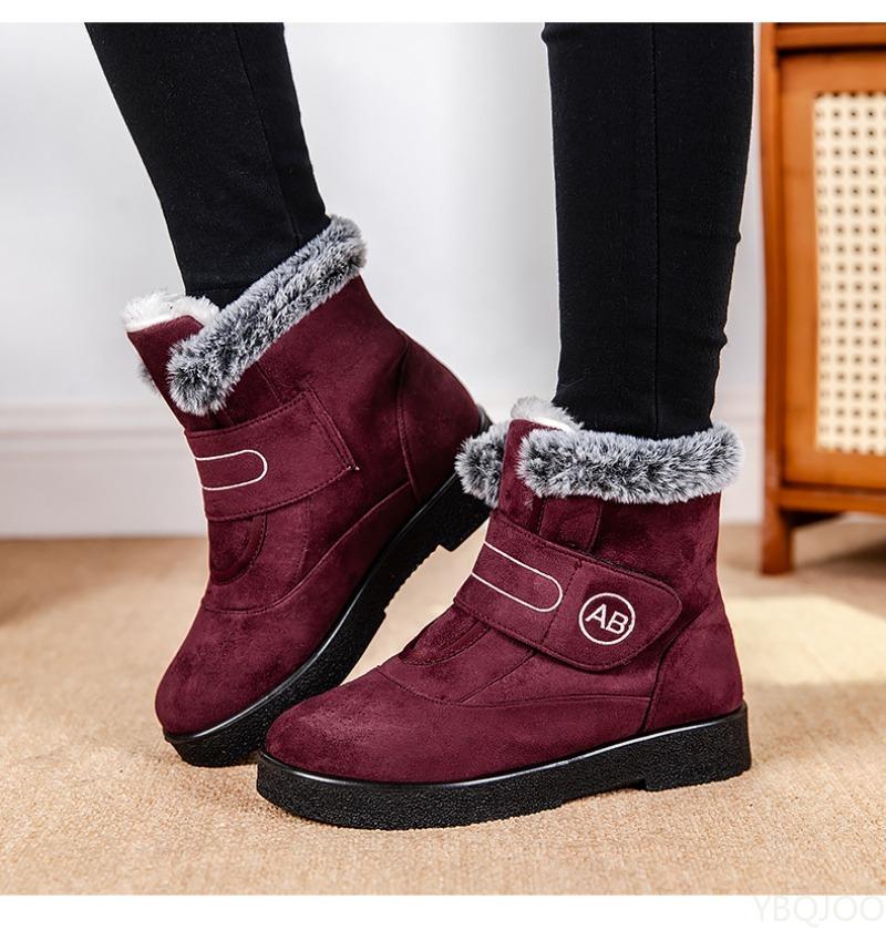 Fashionable versatile Women's Winter Shoes minimalist comfortable Super Warm Ankle Boots Woman Snow Boots Low Heels Shoes