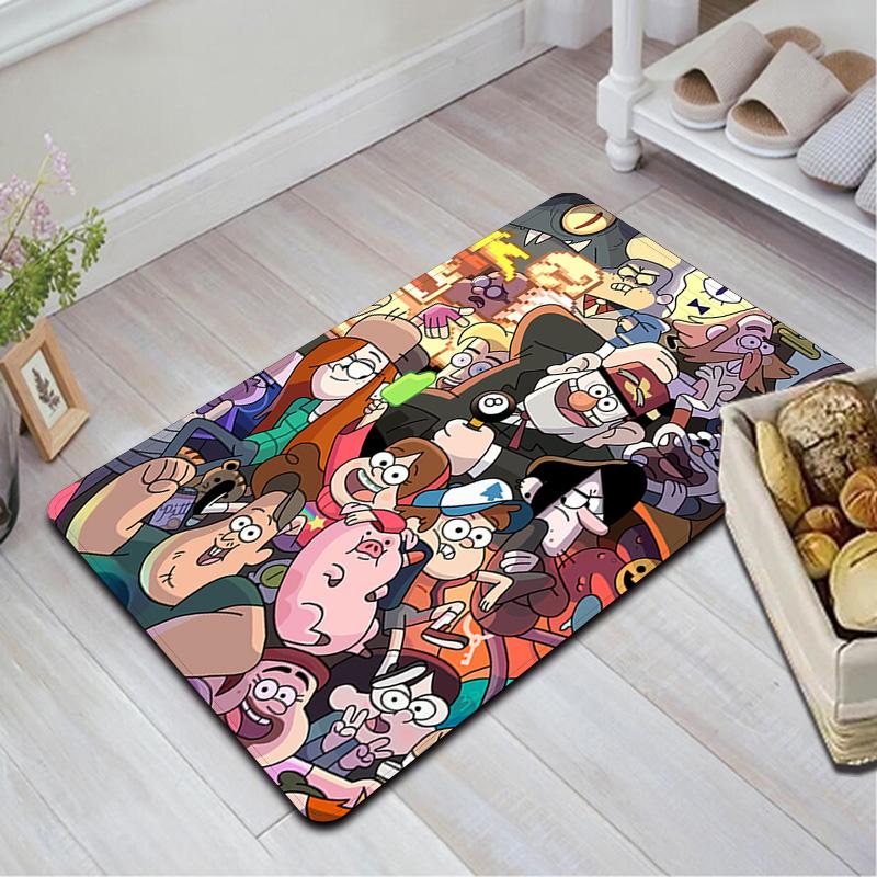 Gravity Falls Characters Montage Rug Floor Mat for Living Room or Bedroom Soft and Comfortable Carpet a Gift for Birthday and Holiday.ZFF0913042