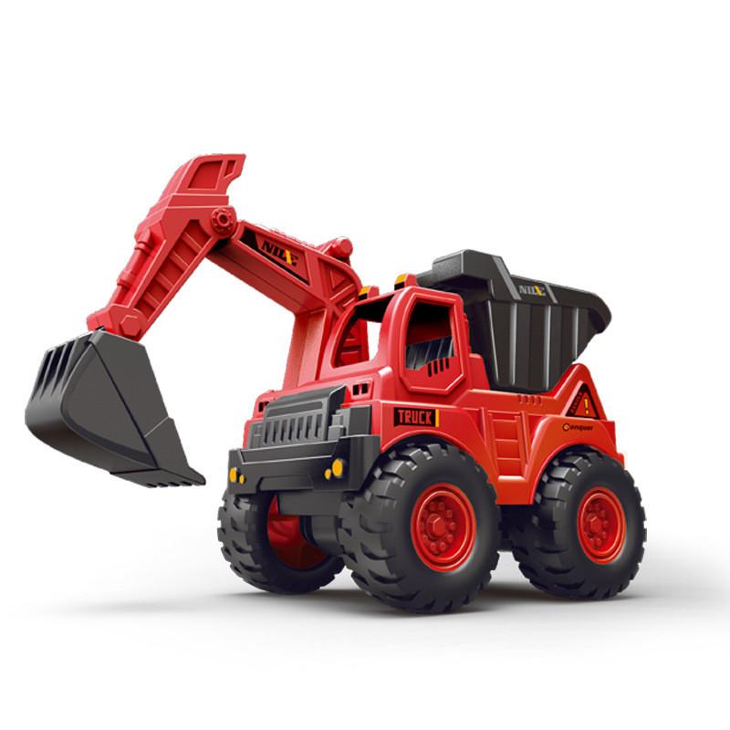 Childrens Inertia Excavator Dump Truck Toy For Developmental Play And Handeye Coordination