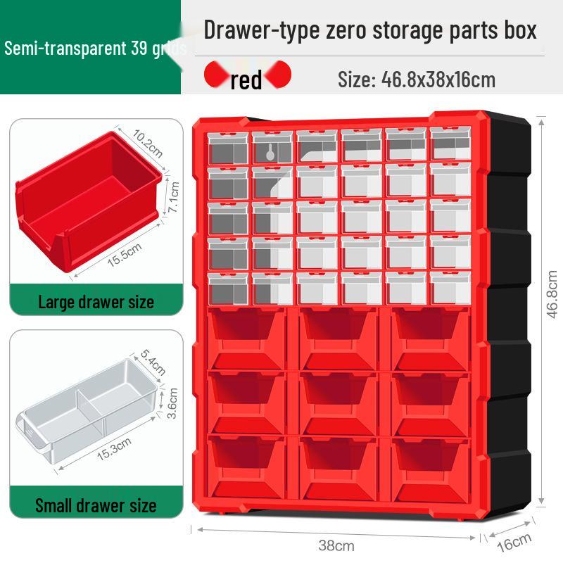 Parts Storage Cabinet with Drawers for Electronics, Hardware, & Screws