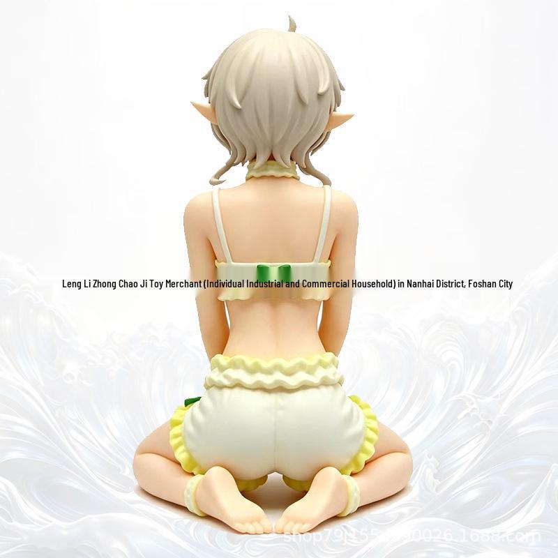Beautiful Girl Anime Kneeling Pose Model - Shirufi 2D Ornament Figure In Stock