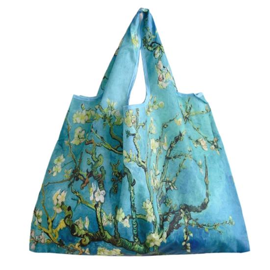 

Shopping Bag Polyester Tear-Resistant Bag Large Capacity Foldable Reusable Grocery Bag for Groceries Fruits Vegetables D