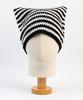 Yunibeosyeolkemiseuteuli Horn Stripe Black Beanie
