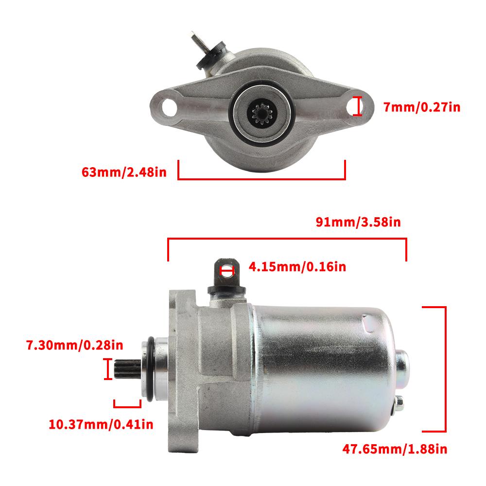 10 Teeth Motorcycle Starter Motor For KYMCO AGILITY RS50 Scooter GY6 50 80 Engine Electric Starting Accessories 31210-KEE1-90A