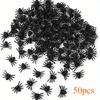 50/100pcs Realistic Spider April Fool's Day  Decoration, Mini Spider Realistic Scary Spider Prank  Haunted House Decorations