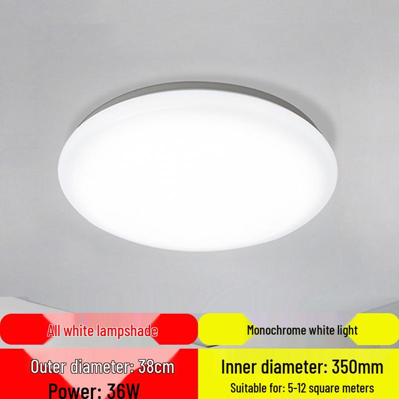 Super Bright LED Ceiling Light: Round Fixture for Living Room, Bedroom, Kitchen, Stairway, and Balcony