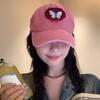 Fashion Butterfly Embroidery Baseball Hat for Women Cotton Solid Color Adjustable Sunshade Cap Girls Casual Outdoor Peaked Hat