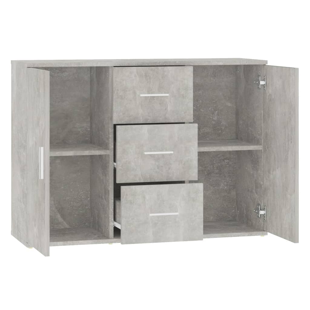 Modernes Graues Sideboard, Küchenschrank 91x29,5x65 Cm Für Flur, Wohnzimmer, Schlafzimmer - Geeignet Für Küche, Esszimmer