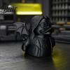 Stile Scuro Decorazione Morbida Statuetta Anatra Rocciosa Stampata in 3D Ornamento Scultura Artistica da Tavolo Animale Gotico per Halloween Casa Ufficio
