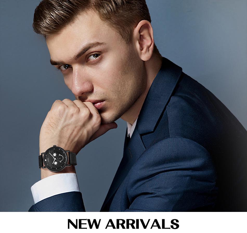 Sinobi 9805 Men's Luminous Waterproof Fashion Quartz Wristwatch