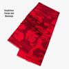 Chinese Red Blessing Scarf