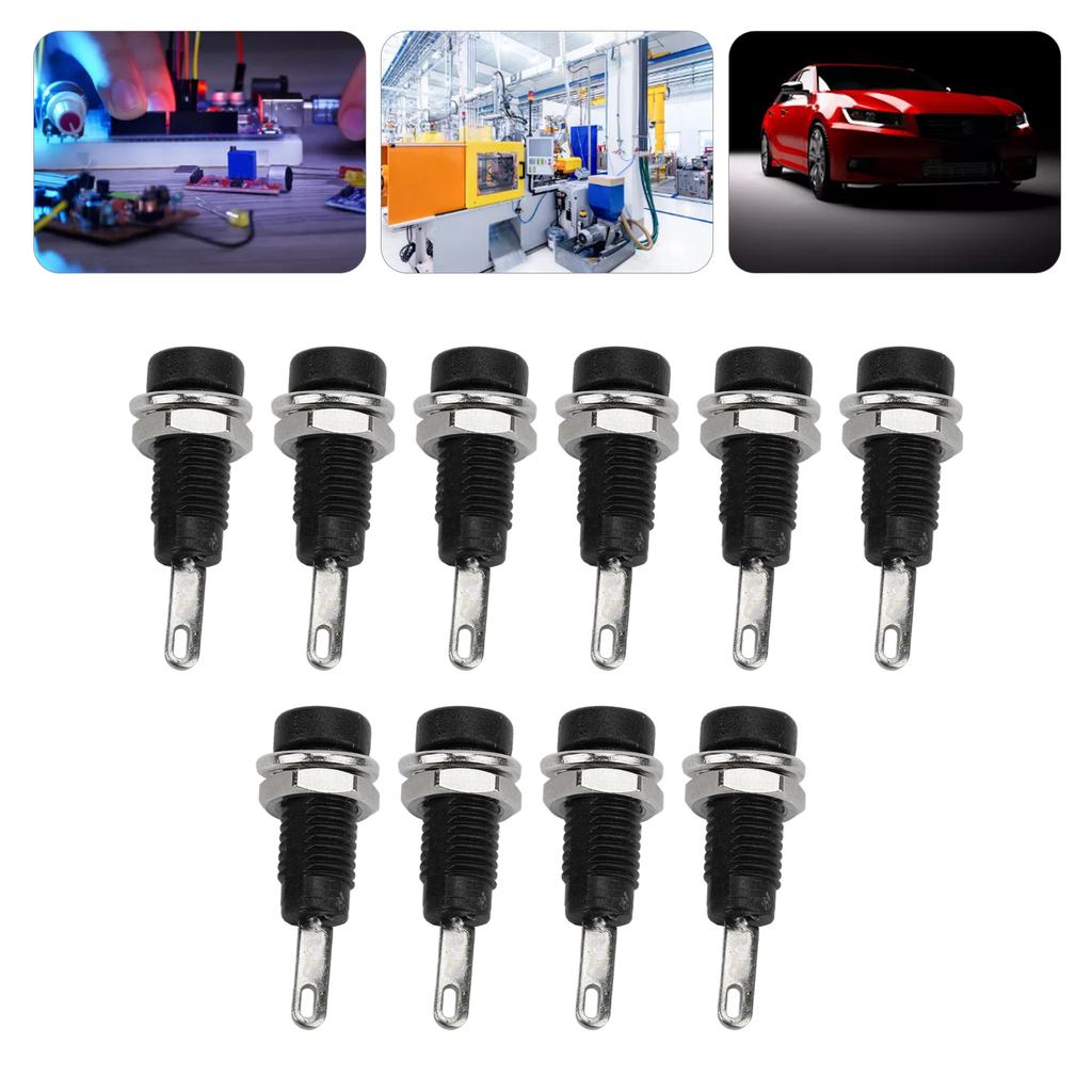 10Pcs J.40003 2mm Banana Panel Socket Extended Post Plug Adapter for Electronic Instrument