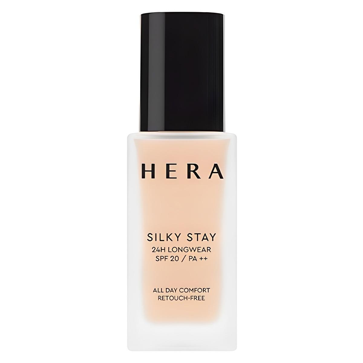 HERA Silky Stay 24H Longwear Foundation SPF20 PA++ 30g [21N1 Vanilla] - Lightweight Full Coverage