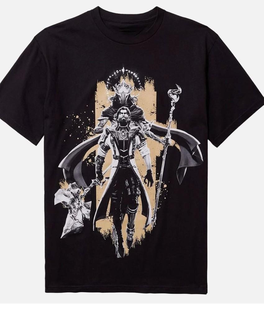 

Тональная футболка Arcane Viktor & Jayce Evolution, унисекс с коротким рукавом, S-5XL S