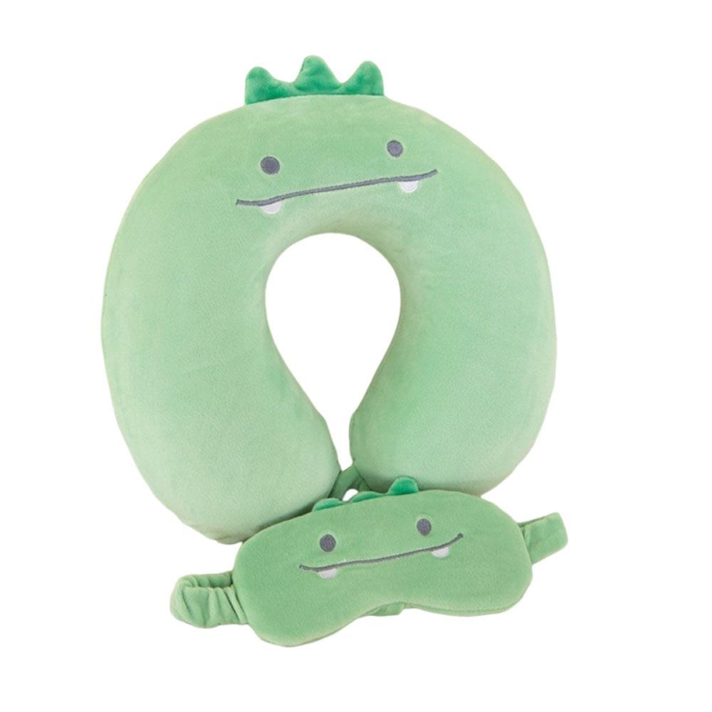 Support Travel Neck Cushion Portable Eye Mask Cute Neck Support Pillow  Office Nap