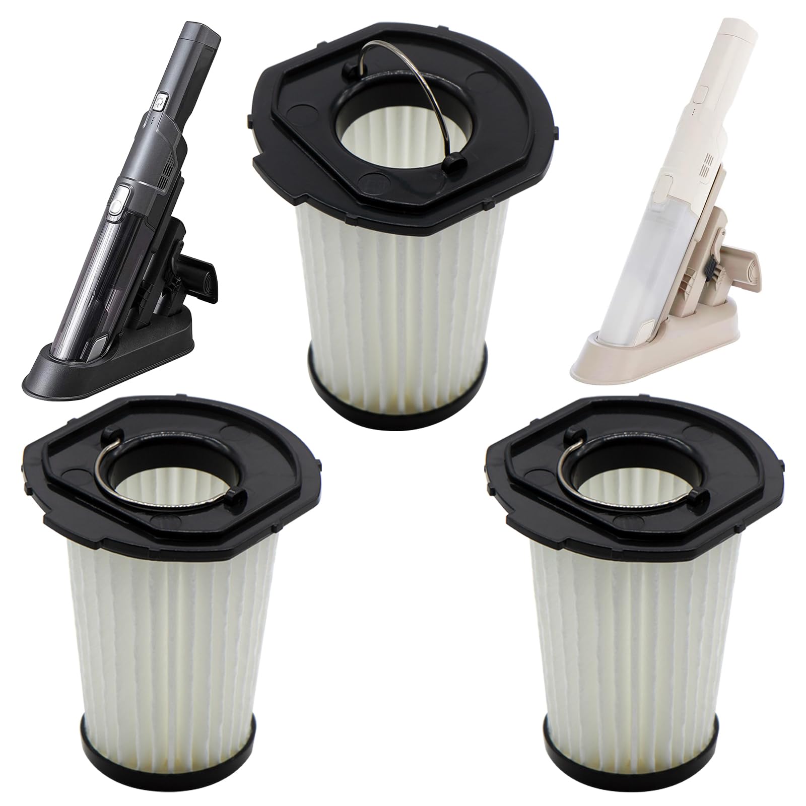 

Aolleteau 3 Pack HEPA Filter is compatible with Iris Ohyama Vacuum Cleaner Cordless Handy Cleaner Model IC-H50 IC-H50-CW IC-H50-HA IC-H50-B