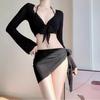 2024 Women's High-End Four-Piece Bikini Set with Cover-Up - Slimming Swimwear for Hot Springs
