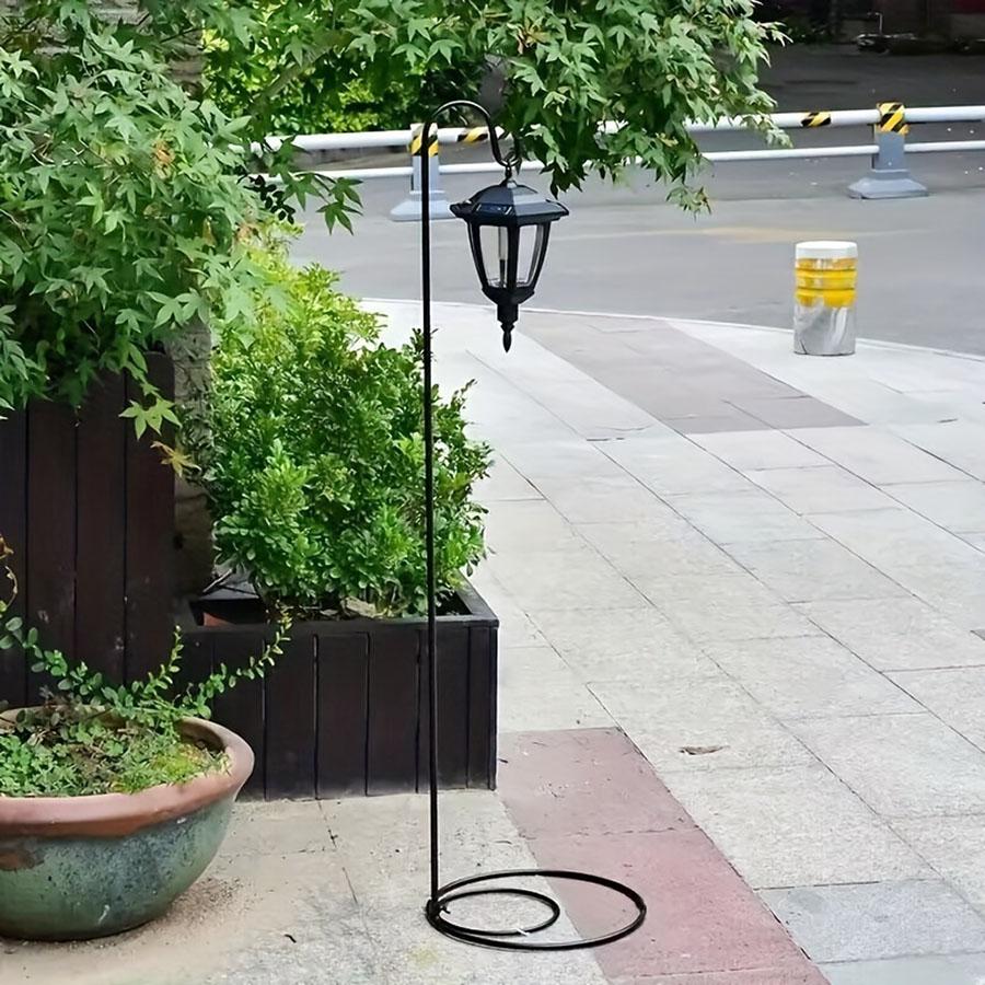 1pc Shepherd Hook Bird Feeder Pole Premium Metal For Hanging Solar Lights Bird Feeders Mason Jars Christmas Lights, Lanterns